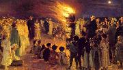 Peder Severin Kroyer Saint John s Bonfire on the Beach at the Skaw (nn02) oil painting picture wholesale